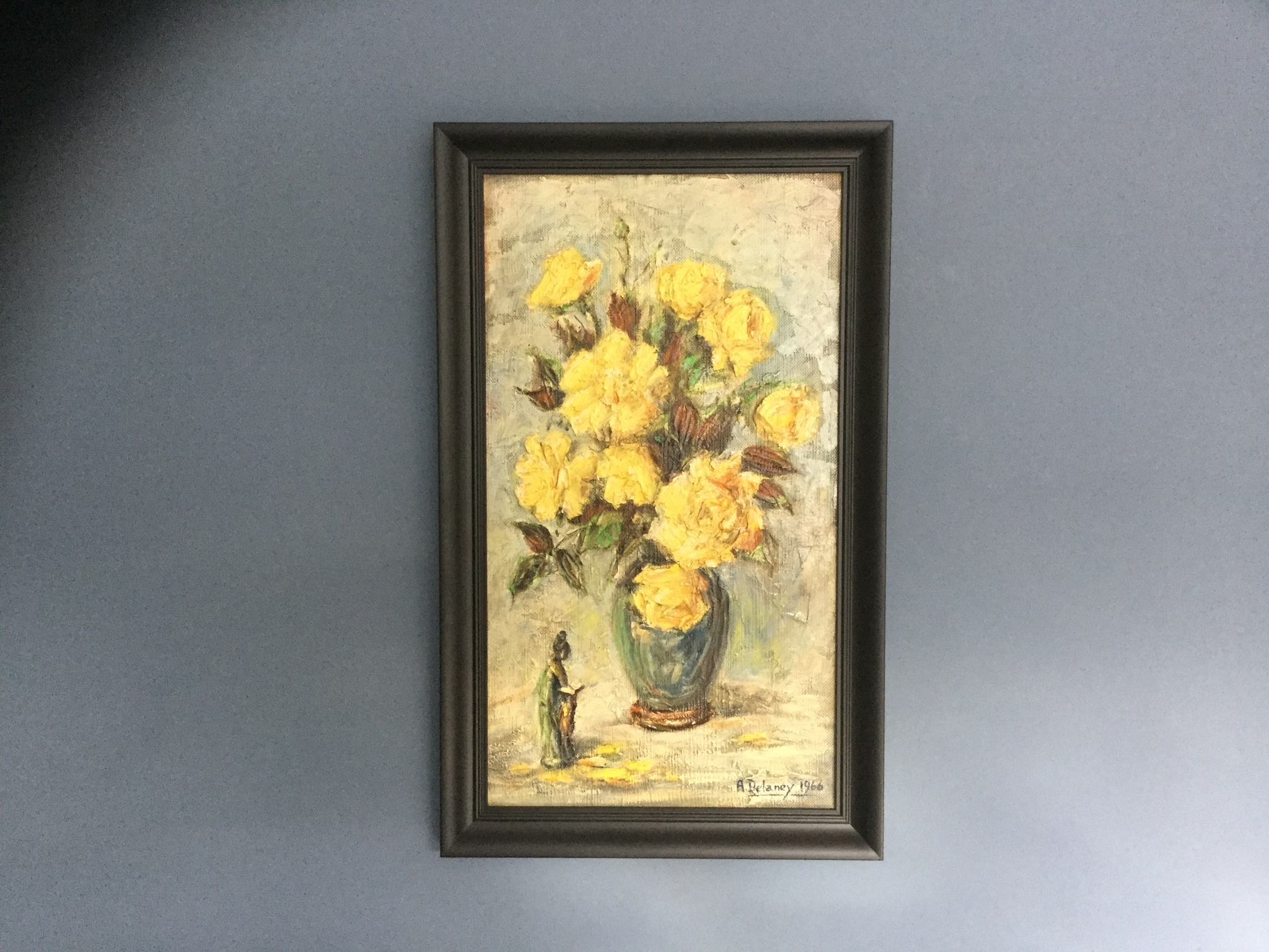 Yellow Roses in a Vase by Arthur Delaney