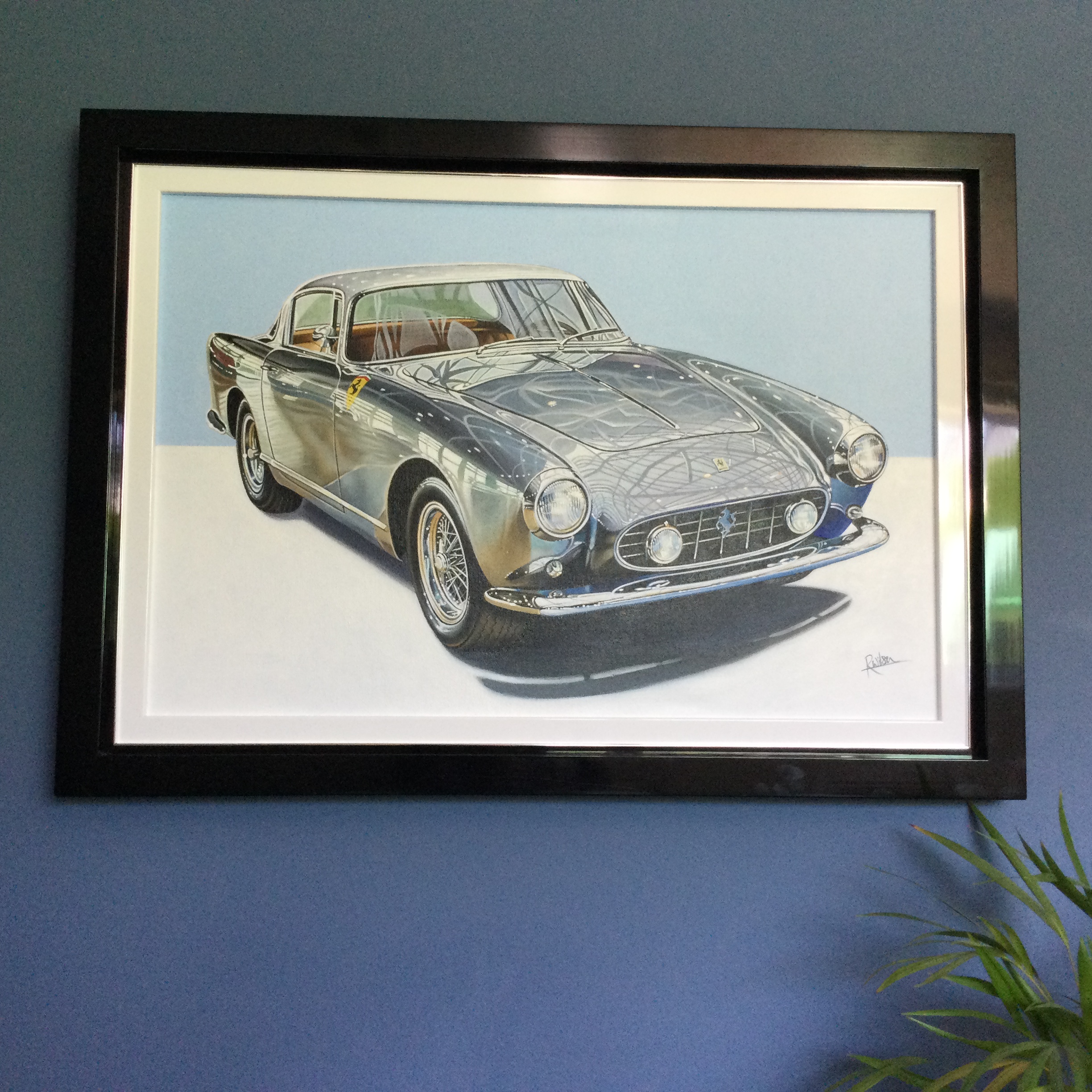 “Ferrari 250 GT Coupe” by Roz Wilson