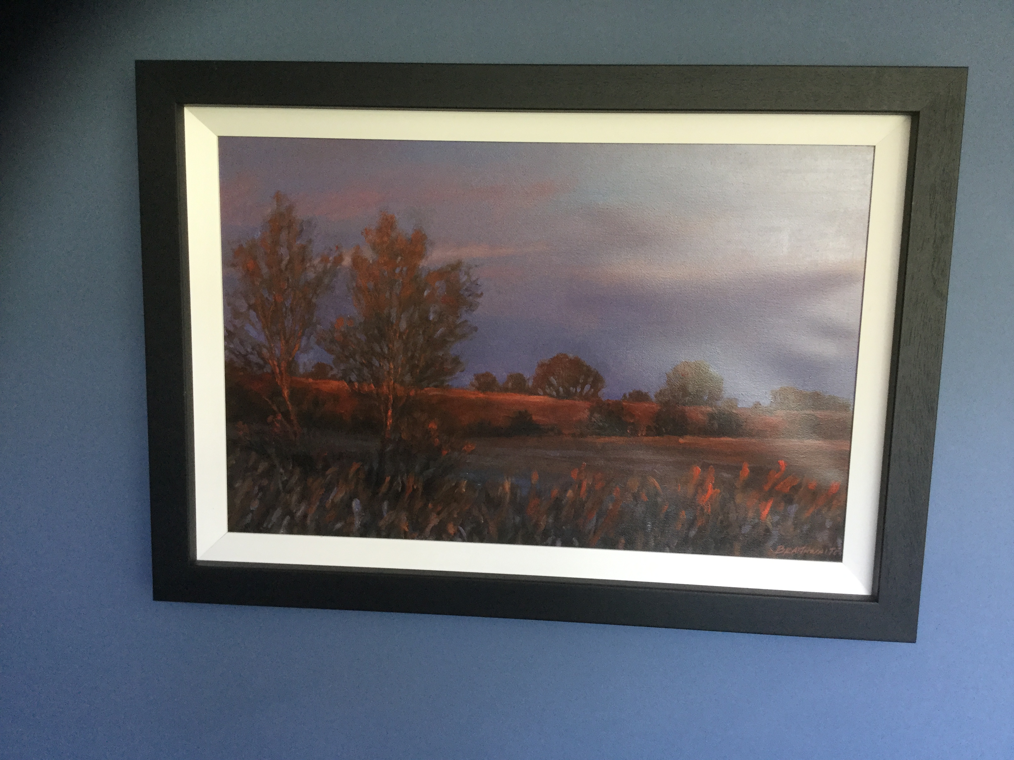 A Sunset Landscape by B. Braithwaite