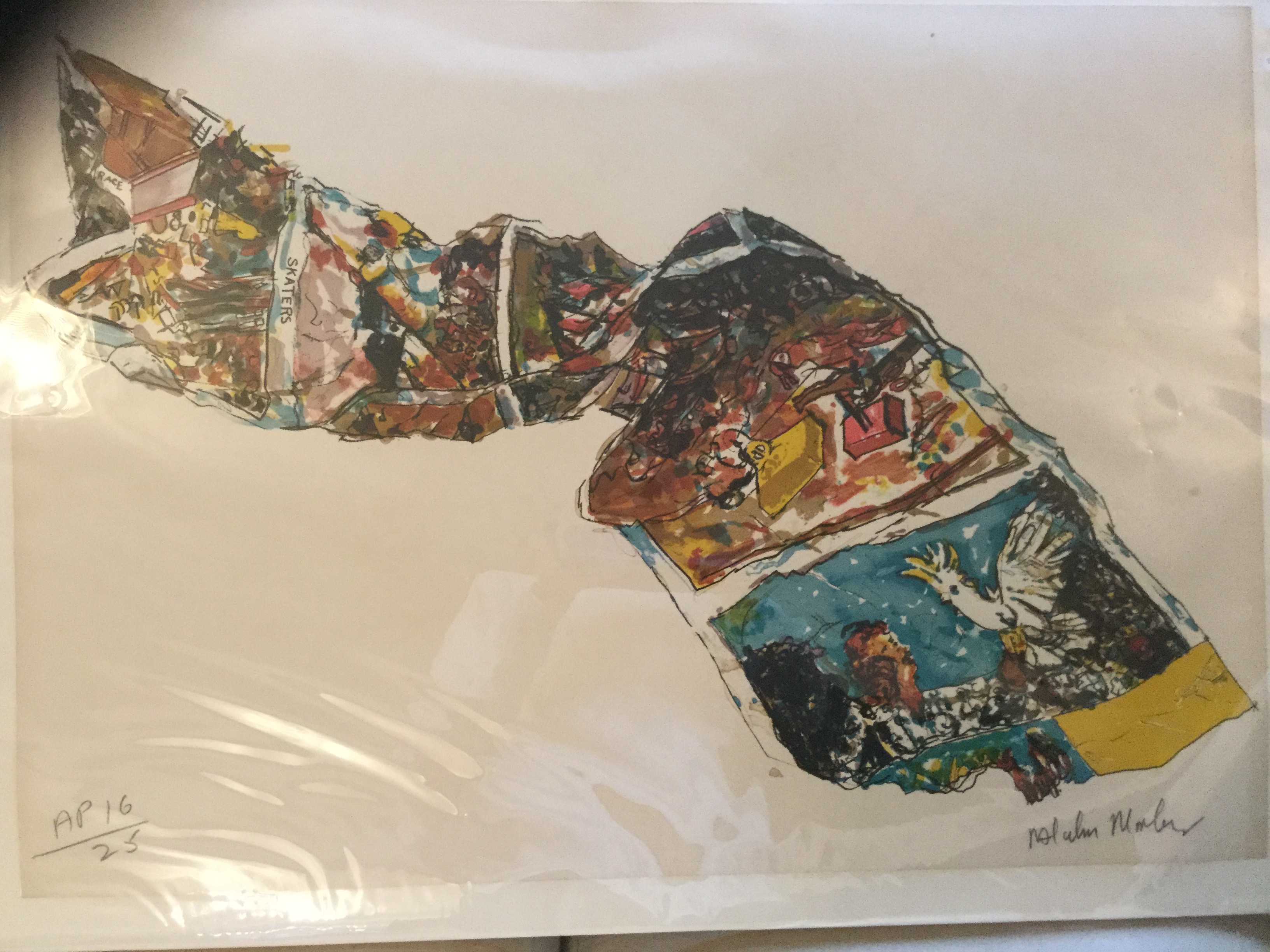 Artist Proof screen print by Malcolm Morley 