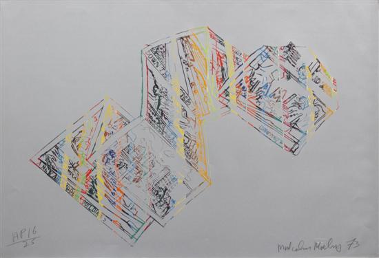 Artist Proof Screen Print by Malcolm Morley 