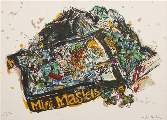  Artist Proof screen Print by Malcolm Morley 