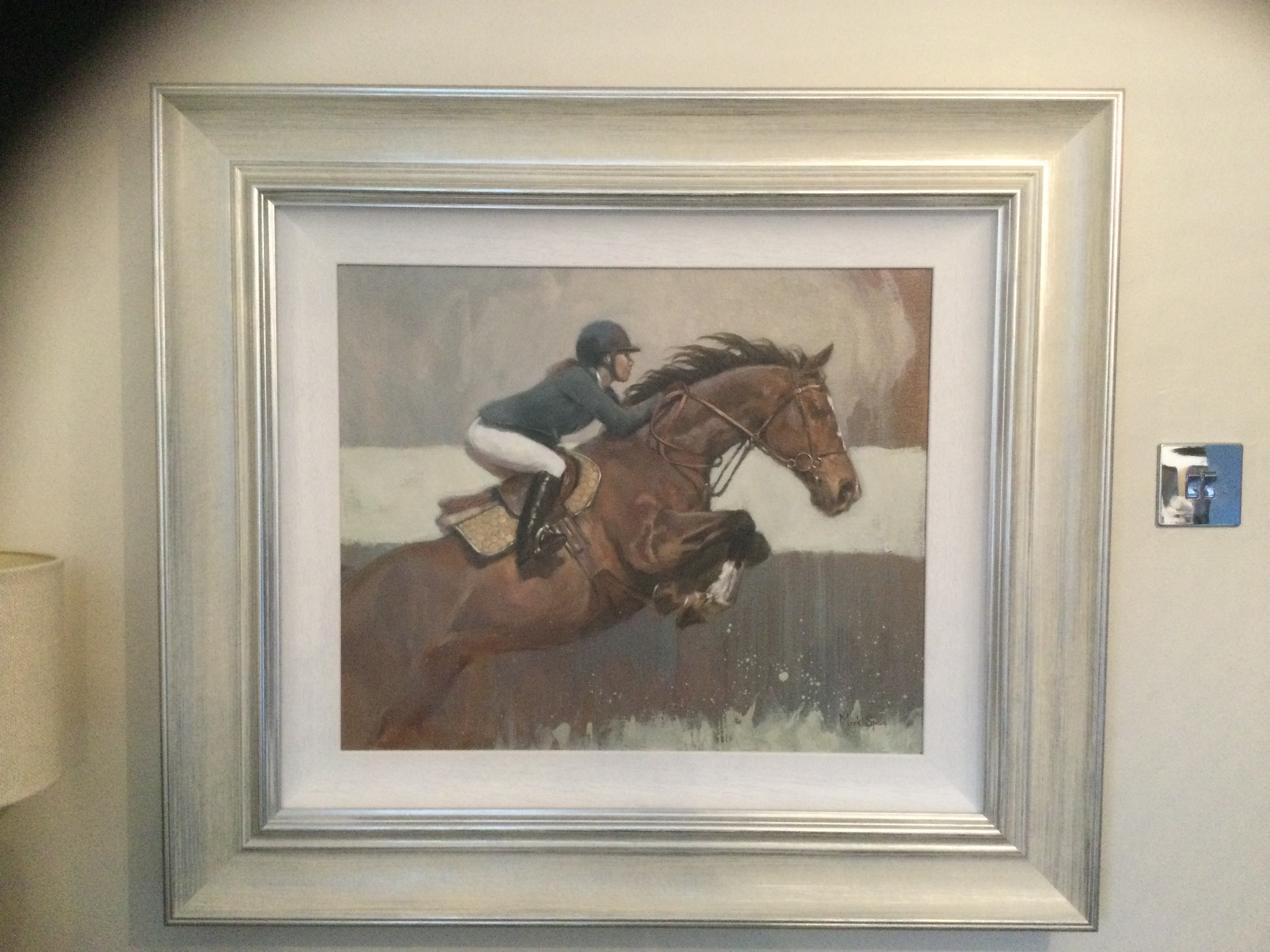 Final Jump, Original Oil on Canvas by Mark Spain