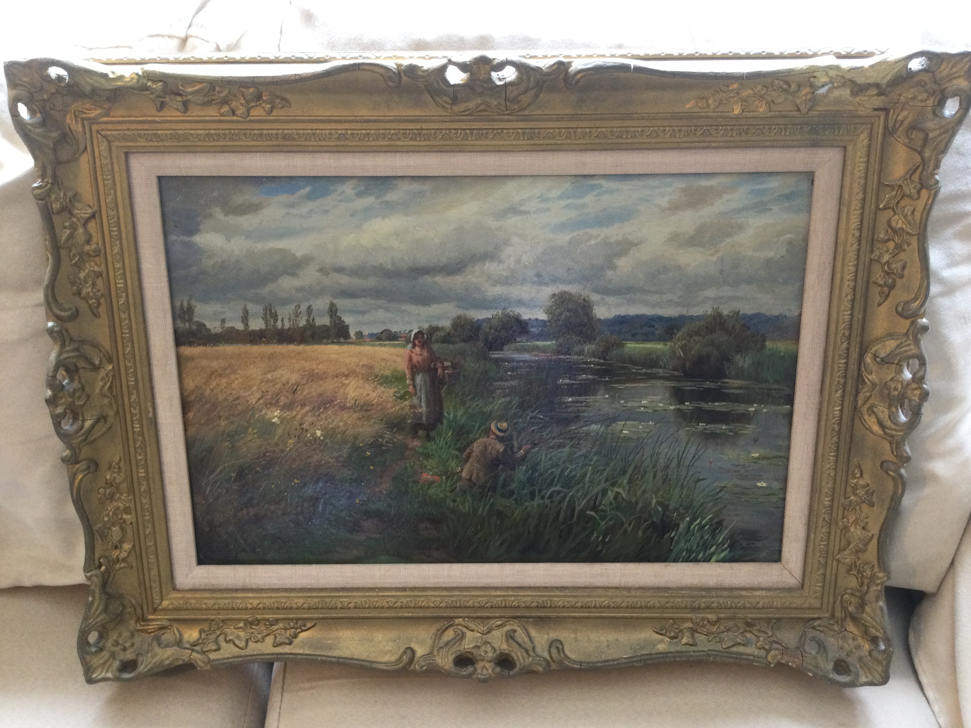 A landscape by listed artist Basil Bradley RWS