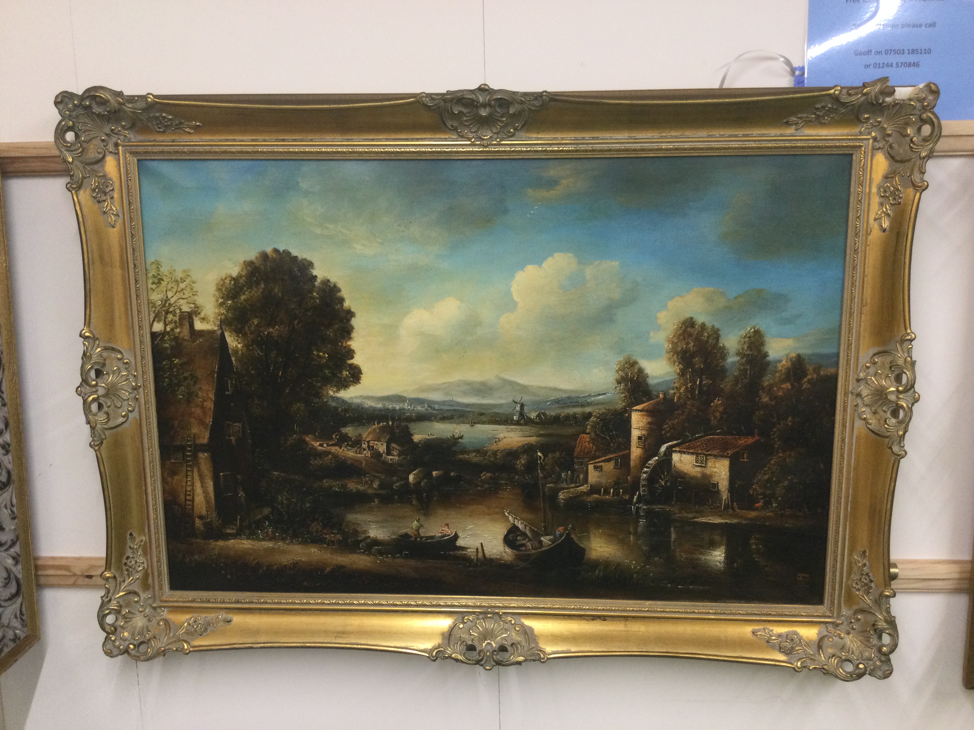 A landscape oil painting by Norman Henry French
